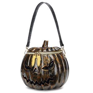 8934 and PVC Pumpkin Shaped Handbag Crossbody Shoulder Bag Halloween